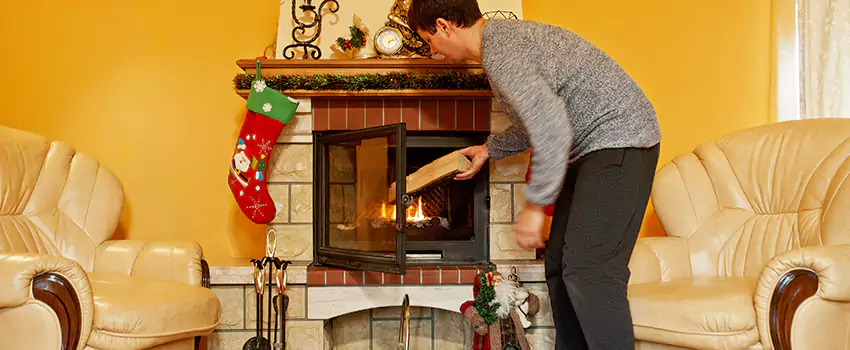Rusted Metal Fireplace Restoration in Sanford, Florida